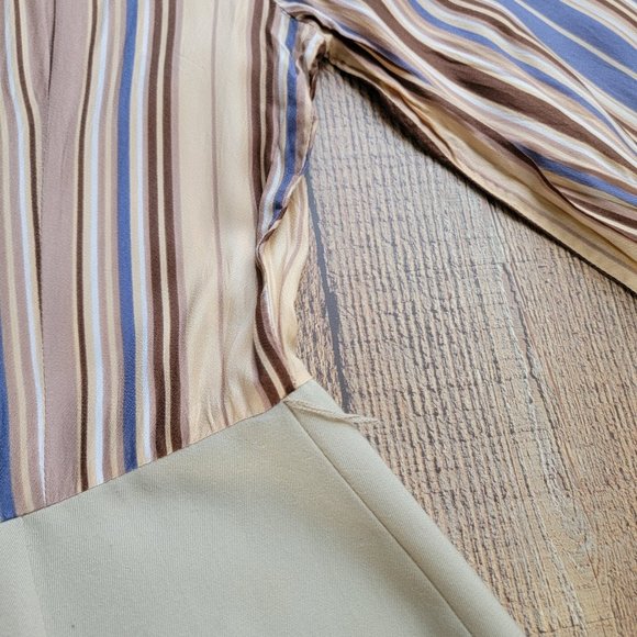 Vintage Jerell of Texas Long Sleeve Lavender and Brown Mini Dress - Picture 16 of 16